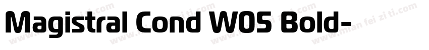 Magistral Cond W05 Bold字体转换
